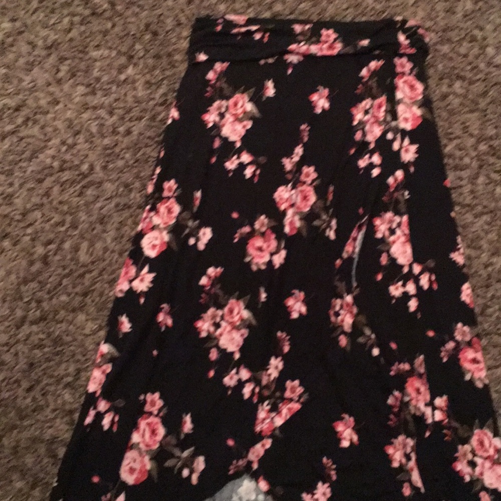 High low maxi skirt
